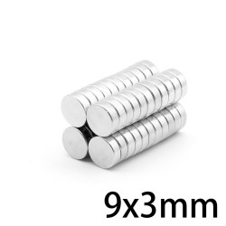 N35 - magnes neodymowy - mocny dysk - 9mm * 3mm - 20 sztukN35