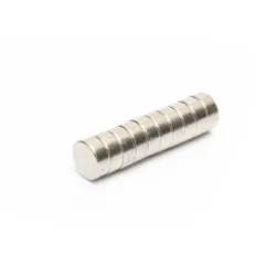 N35 - magnes neodymowy - mocny krążek - 12mm * 5mm - 10 sztukN35