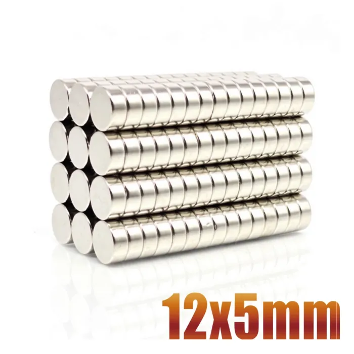 N35 - neodymium magnet - strong disc - 12mm * 5mm - 10 piecesN35