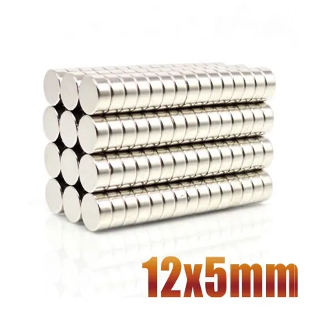 N35 - magnes neodymowy - mocny krążek - 12mm * 5mm - 10 sztukN35