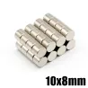 N35 - magnes neodymowy - mocny cylinder - 10mm * 8mm - 20 sztukN35