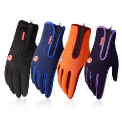 Warm skiing gloves - touch screen function - zipper - waterproofGloves