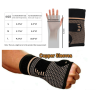 Profesjonalna opaska na nadgarstek - elastyczna rękawiczka - uciskowa - przeciwbólowa - włókno miedzianeMasaż