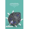 Biedronka - magiczna kostka masująca - zabawka sensoryczna / wirująca - LEDFidget spinner