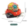 Biedronka - magiczna kostka masująca - zabawka sensoryczna / wirująca - LEDFidget spinner