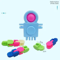 Kosmiczny robot - fidget spinner - push-bubble - zabawka antystresowaFidget spinner