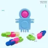 Kosmiczny robot - fidget spinner - push-bubble - zabawka antystresowaFidget spinner