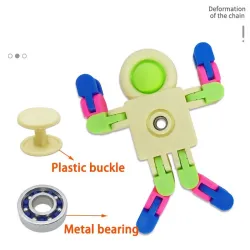 Kosmiczny robot - fidget spinner - push-bubble - zabawka antystresowaFidget spinner