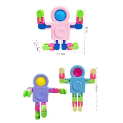 Kosmiczny robot - fidget spinner - push-bubble - zabawka antystresowaFidget spinner