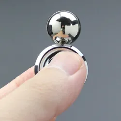 Metalowy fidget spinner - piłka dekompresyjna / kinetyczna / obrotowa - zabawka antystresowaFidget spinner