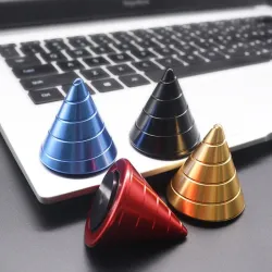 Metalowy stożek - obrotowy fidget spinner - zabawka antystresowaFidget spinner
