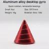 Metalowy stożek - obrotowy fidget spinner - zabawka antystresowaFidget spinner