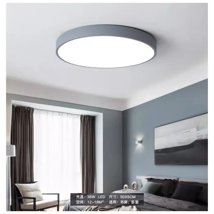 Nowoczesna okrągła lampa sufitowa - LED - 12W - 18W - 24W - 36W - 48WŚwiatła sufitowe