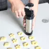 Pistolet do wyciskania ciastek - lukrowanie / dekorowanie - stal nierdzewna - zestawPieczenie