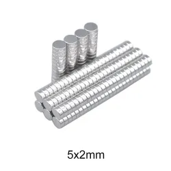 N35 - magnes neodymowy - mocny krążek - 5mm * 2mm - 50 sztukN35