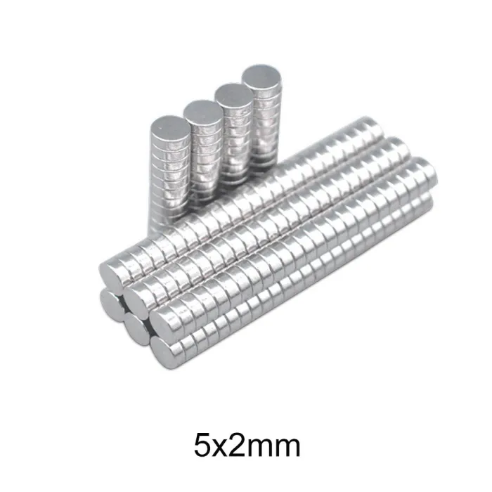 N35 - magnes neodymowy - mocny krążek - 5mm * 2mm - 50 sztukN35
