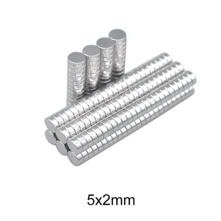 N35 - magnes neodymowy - mocny krążek - 5mm * 2mm - 50 sztukN35