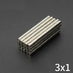N35 - magnes neodymowy - mocny mini krążek - 3mm * 1mmN35
