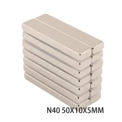 N40 - neodymium magnet - strong rectangular block - 50mm * 10mm * 5mmN40