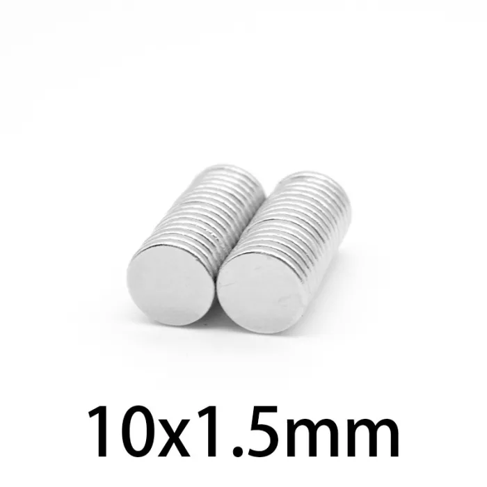 N35 - magnes neodymowy - mocna tarcza - 10mm * 1,5mmN35