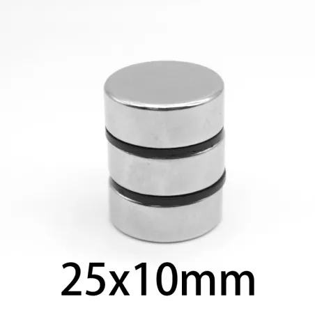 N35 - magnes neodymowy - mocna tarcza - 25mm * 10mmN35