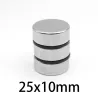 N35 - neodymium magnet - strong disc - 25mm * 10mmN35