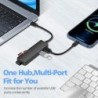 HUB 5 w 1 - USB 3.0 - typ C - TF - SD - adapter - rozgałęźnikHuby