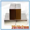 N35 - neodymium magnet - strong block - 20mm * 10mm * 2mmN35