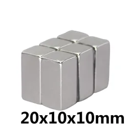 N35 - magnes neodymowy - mocny prostopadłościan - 20mm * 10mm * 10mmN35