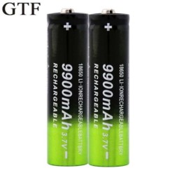 GTF - 18650 - 3,7 V - 9900 mAh - bateria litowo-jonowa - ładowalnaBaterii