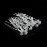 Silver hair pins - colorful roses / crystals - 20 piecesHair clips