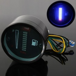 10 LED 12V - motocyklowy / samochodowy czujnik wskaźnik poziomu paliwa - stop aluminiumCzęści wewnętrzne