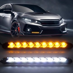 Uniwersalna listwa do reflektorów samochodowych - DRL - światło LED - wodoodporna - 2 sztukiŚwiatła do jazdy dziennej (DRL)