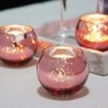 Dekoracyjny szklany świecznikŚwieczki & Uchwyty