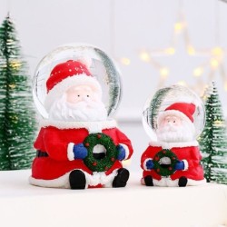 Świąteczny Mikołaj / bałwan - śnieżna kula - z LEDPosągi & Rzeźby
