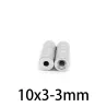 N35 - magnes neodymowy - wpuszczany - 10mm * 3 mm - z otworem 3mmN35