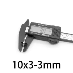 N35 - magnes neodymowy - wpuszczany - 10mm * 3 mm - z otworem 3mmN35
