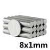 N35 - magnes neodymowy - mocny okrągły krążek - 8mm * 1mmN35