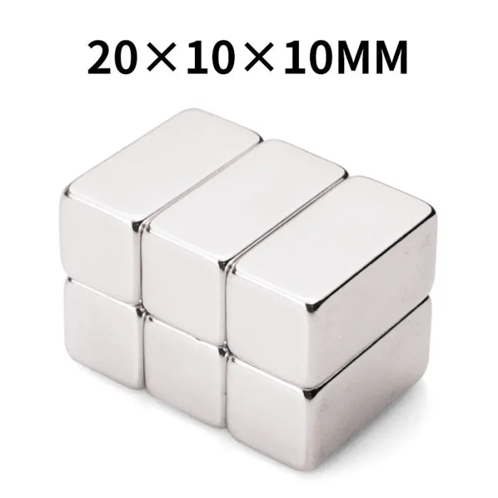 N35 - magnes neodymowy - mocny prostokątny blok - 20mm * 10mm * 10mmN35