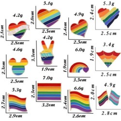 Przypinka z motywem LGBT / tęczy - broszkaBiżuteria Męska