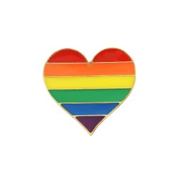 Przypinka z motywem LGBT / tęczy - broszkaBiżuteria Męska