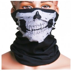 Wielofunkcyjna maska na twarz - szalik - wzór czaszkiKemping & Obozownictwo