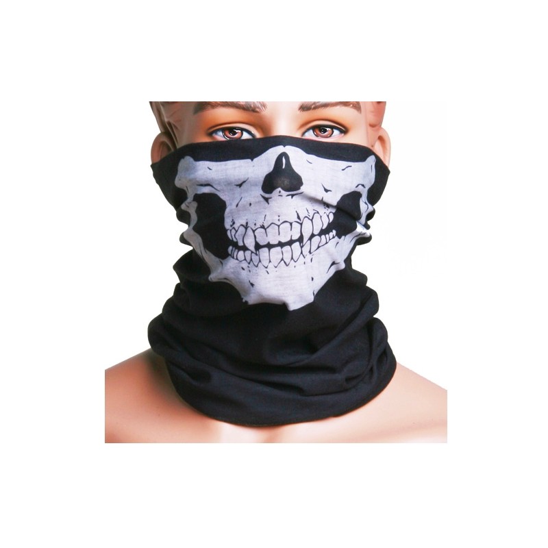Wielofunkcyjna maska na twarz - szalik - wzór czaszkiKemping & Obozownictwo