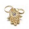 Lucky Fatima hand - crystal keychainKeyrings