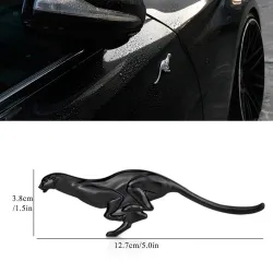 Metal leopard - emblem - car stickerStickers
