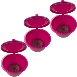 Plastikowe kapsułki do kawy - wielokrotnego napełniania - do Dolce Gusto - 3 sztukiKawa