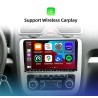 Radio samochodowe - 2 Din - 9 cali - Android 10 - 4 GB - 64 GB - Bluetooth - GPS - carplay - dla Volkswagen Golf 5 6 PassatDin 2