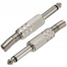 1/4" Mono audio jack metal - 6.35mm - 75 * 15mm - 10 piecesPlugs