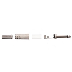 1/4" Mono audio jack metal - 6.35mm - 75 * 15mm - 10 piecesPlugs
