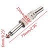 1/4" Mono audio jack metal - 6.35mm - 75 * 15mm - 10 piecesPlugs